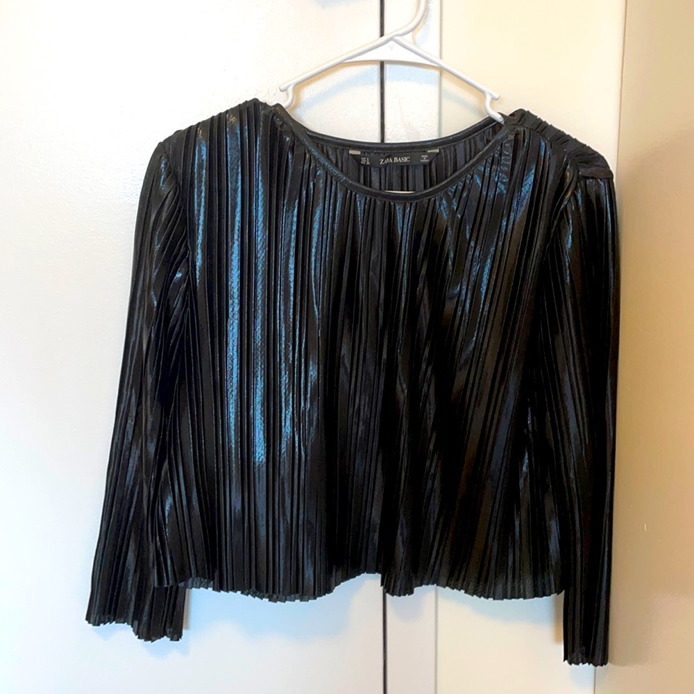 Zara crop top - a shiny light weight chic crop top